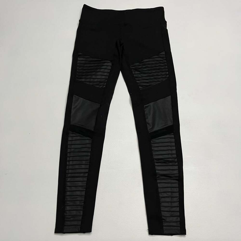 Alo Yoga Moto Leggings Size M Black